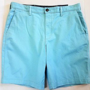 GEORGE Stretch Flat Front Short Size 36 Light Blue Excellent NEW